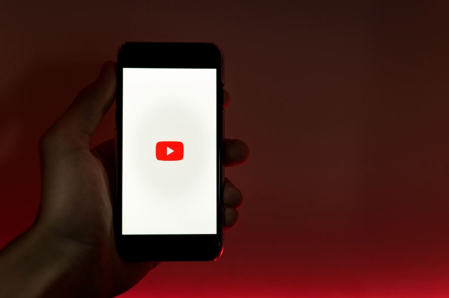 YouTube on a smartphone
