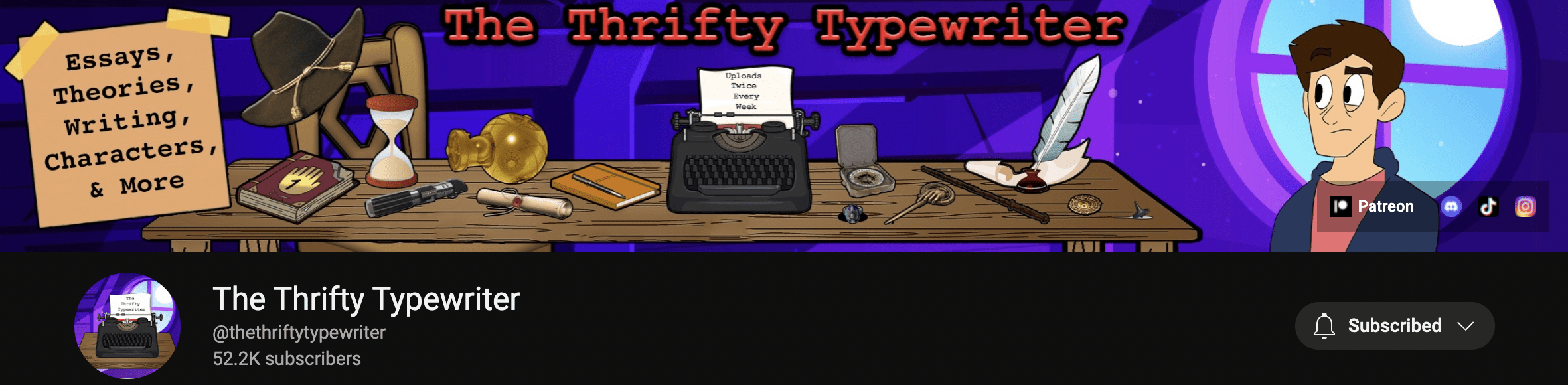 The Thrifty Typewriter Youtube Cover