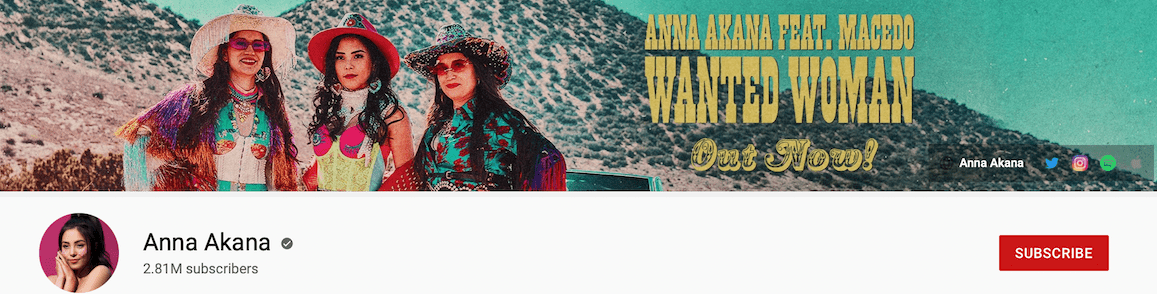 Anna Akana YouTube Banner image