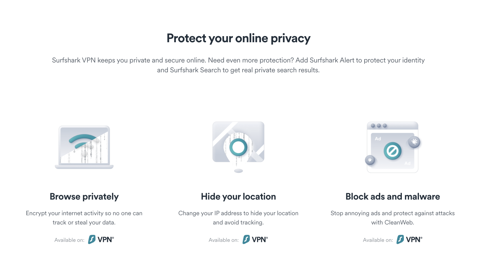 Surfshark VPN Features