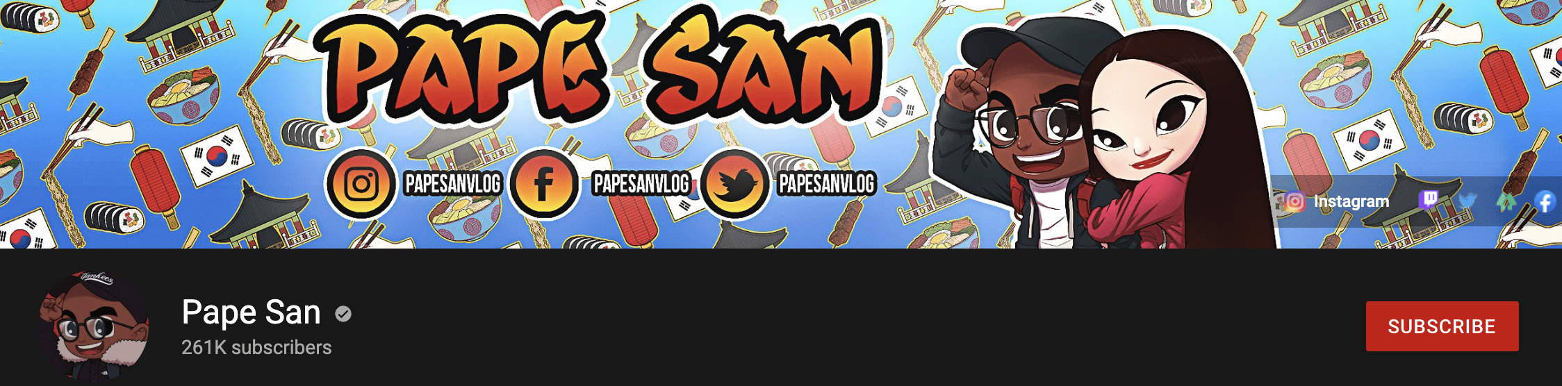 Pape San Youtube Channel