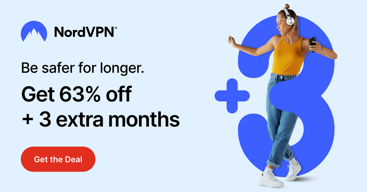 Get NordVPN with 63% off!
