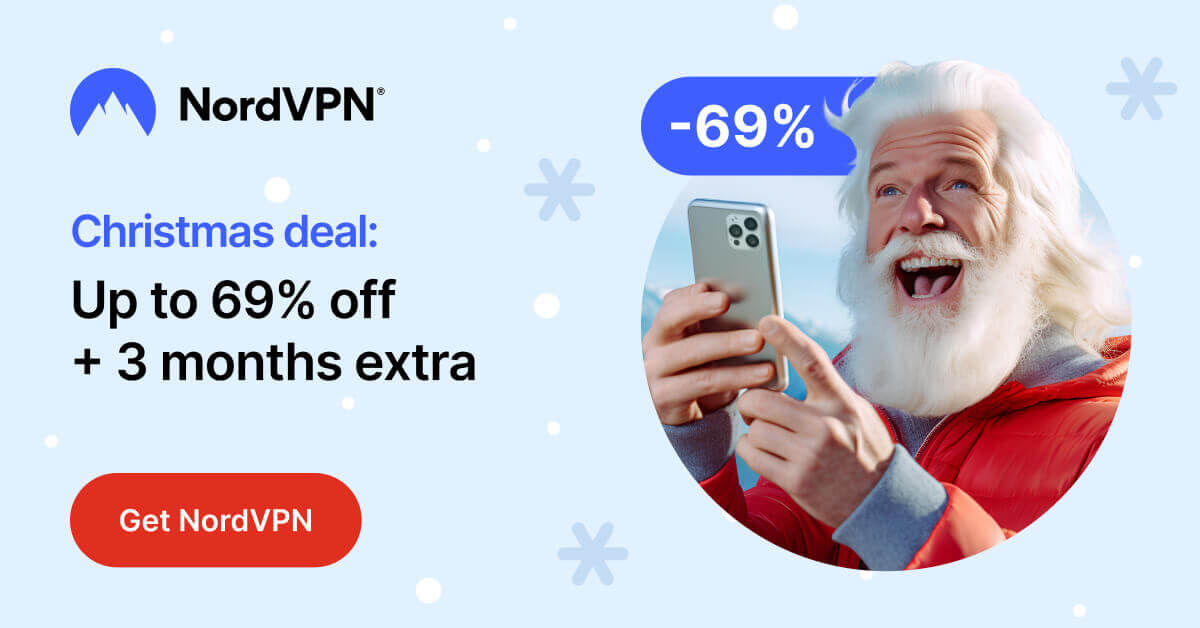 NordVPN Christmas deal 2023 visual