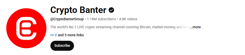 CryptoBanter YouTube channel