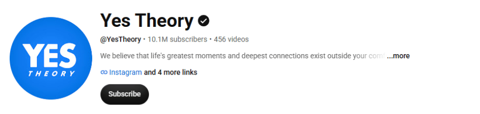 Yes Theory Youtube Channel