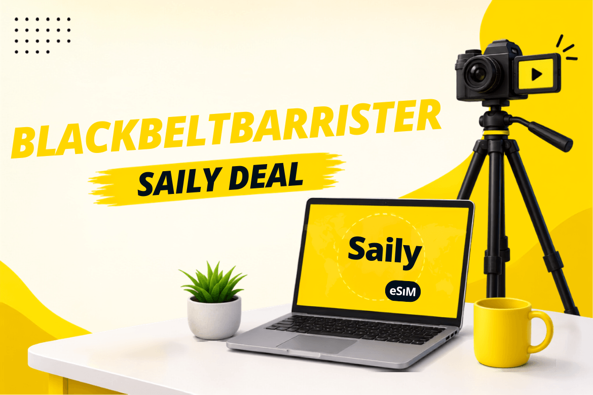 BlackBeltBarrister Saily eSIM Data Recommendation and Special Deal