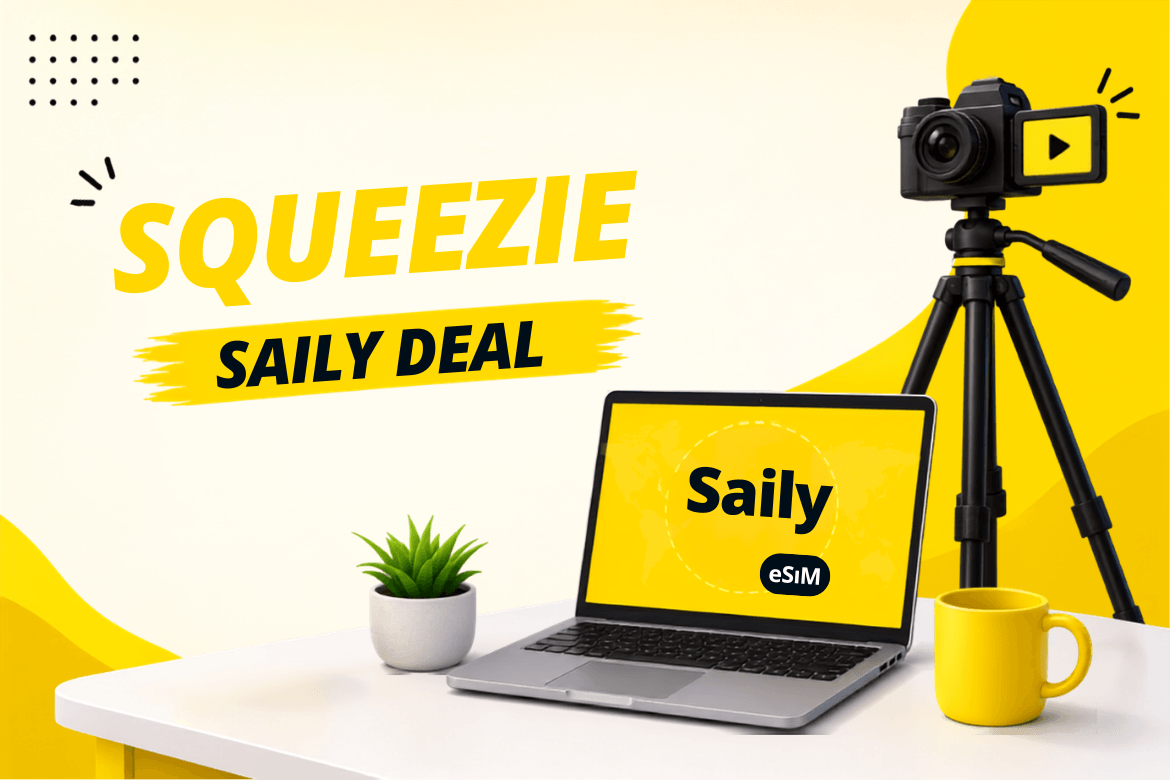 Obtenez la meilleure offre avec le code de réduction Squeezie Saily eSIM