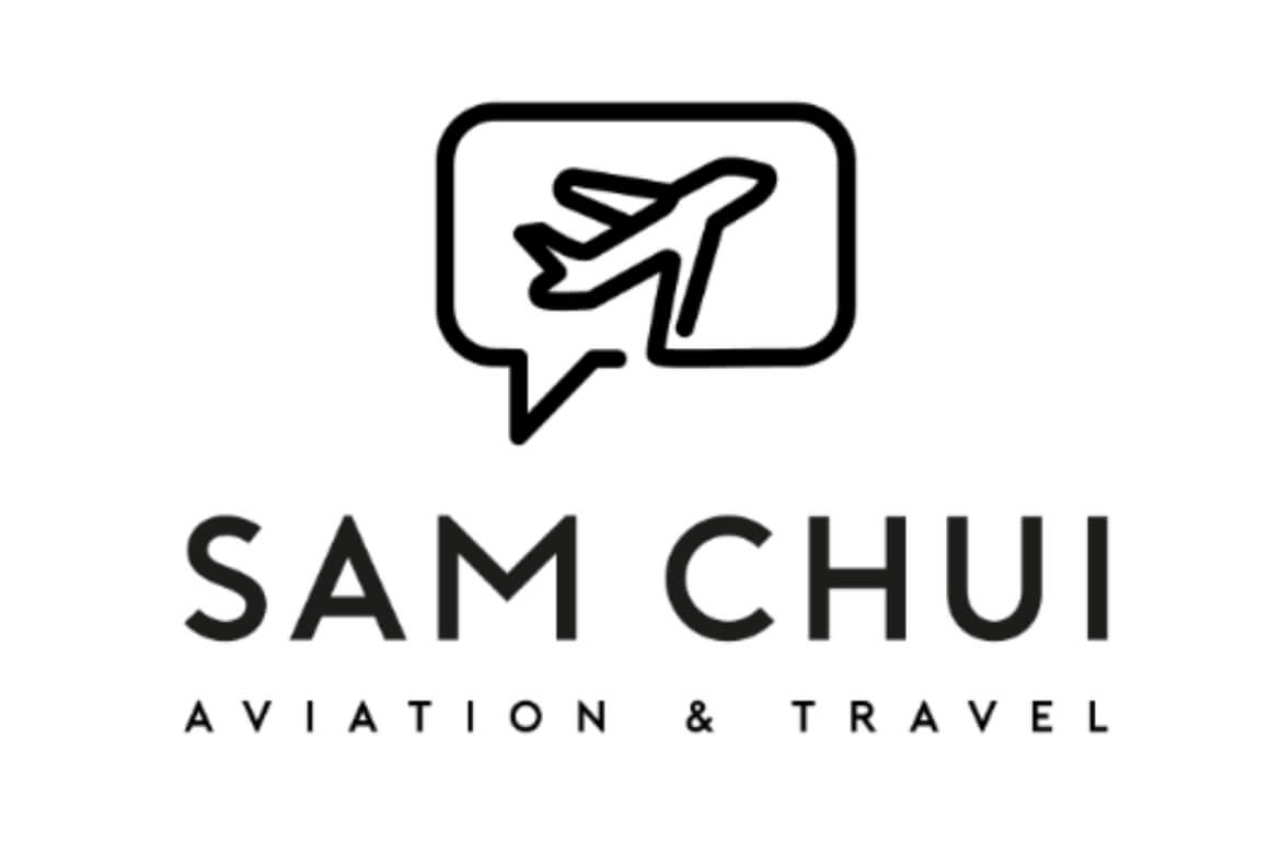 The official Sam Chui Aviation & Travel logo, representing the aviation creator's brand.