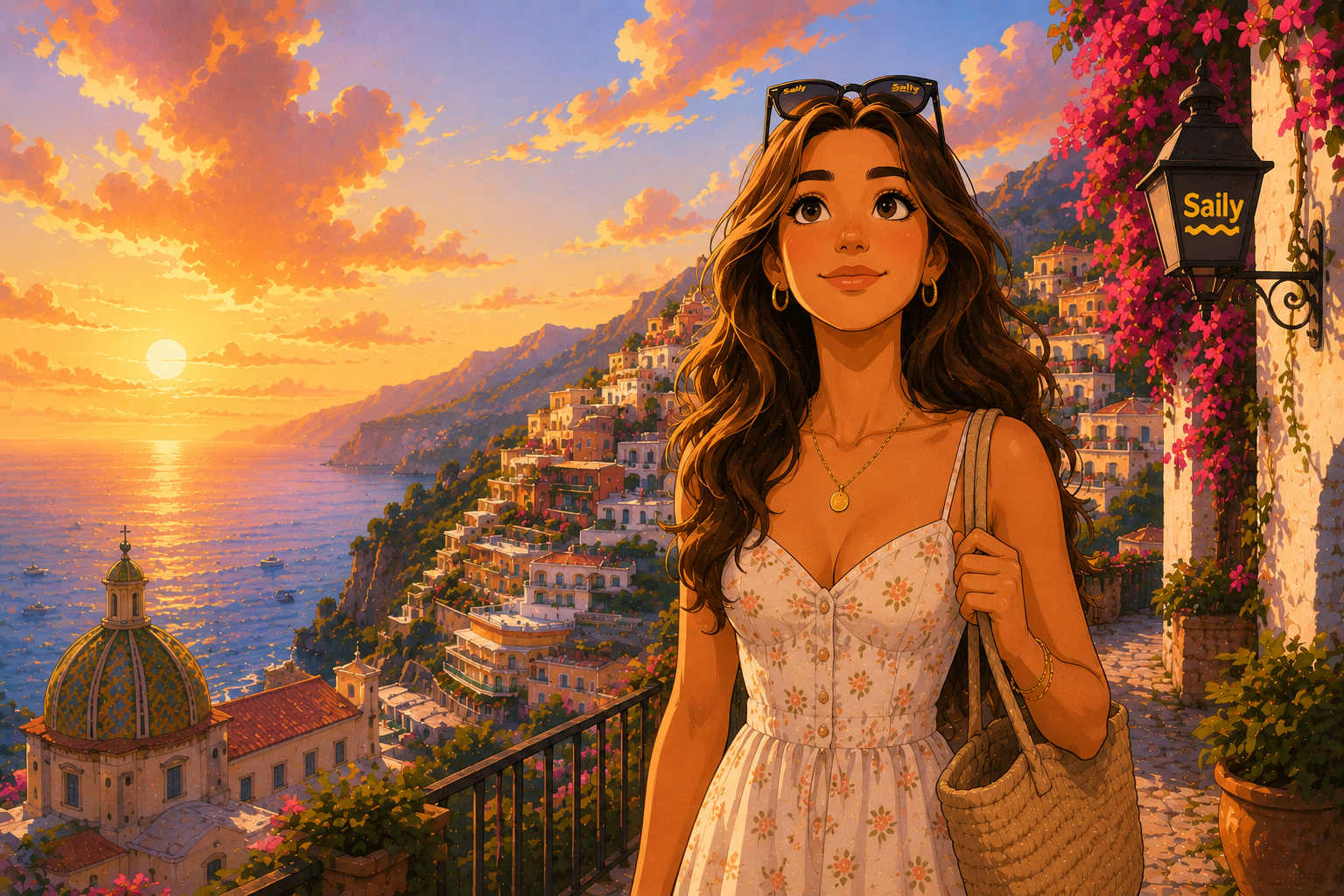 YouTube influencer Bella Fiori exploring foreign countries