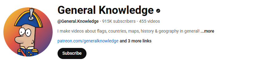 General Knowledge Youtube channel cover