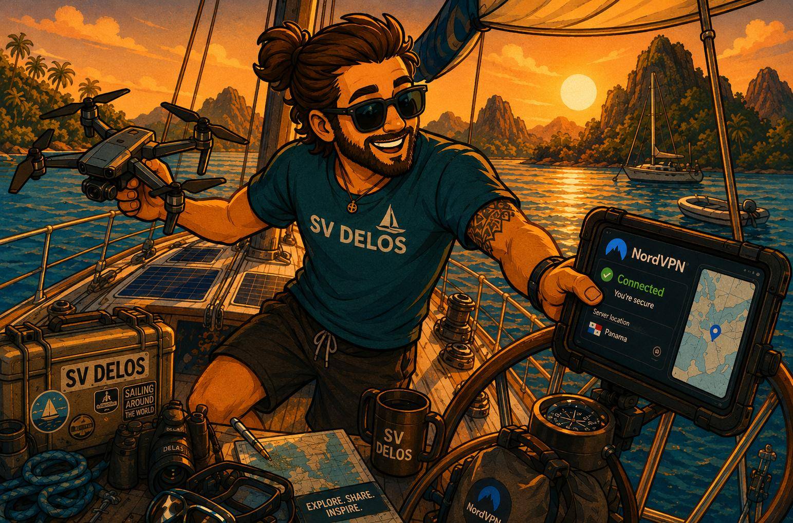 Sailing SV Delos living on a Sailboat