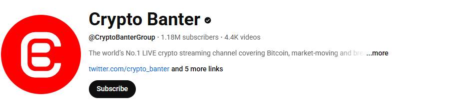 Crypto Banter Youtube Channel