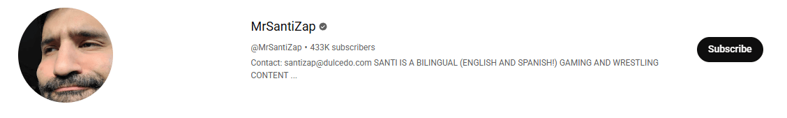 MrSantiZap Youtube channel cover