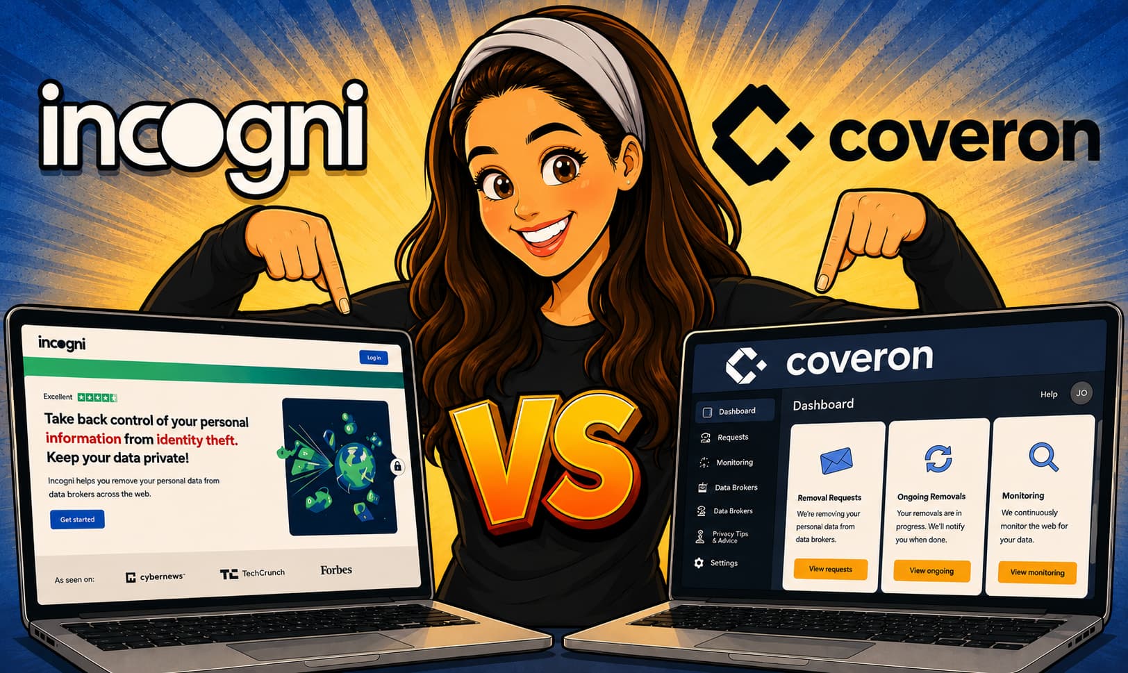 YouTuber Think Security comparing Coveron and Incogni
