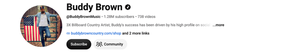 Buddy Brown Youtube Channel